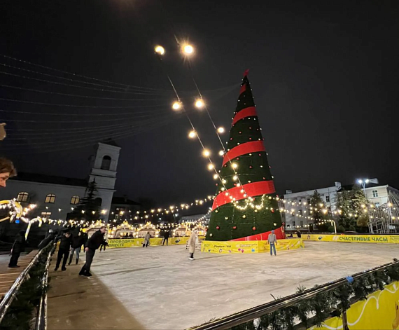 Зажжение ёлки в Бресте