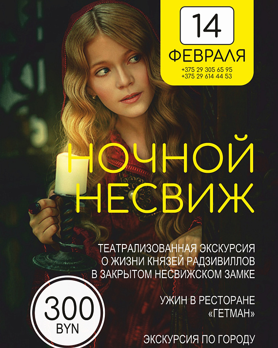 Ночная экскурсия в Несвижский замок