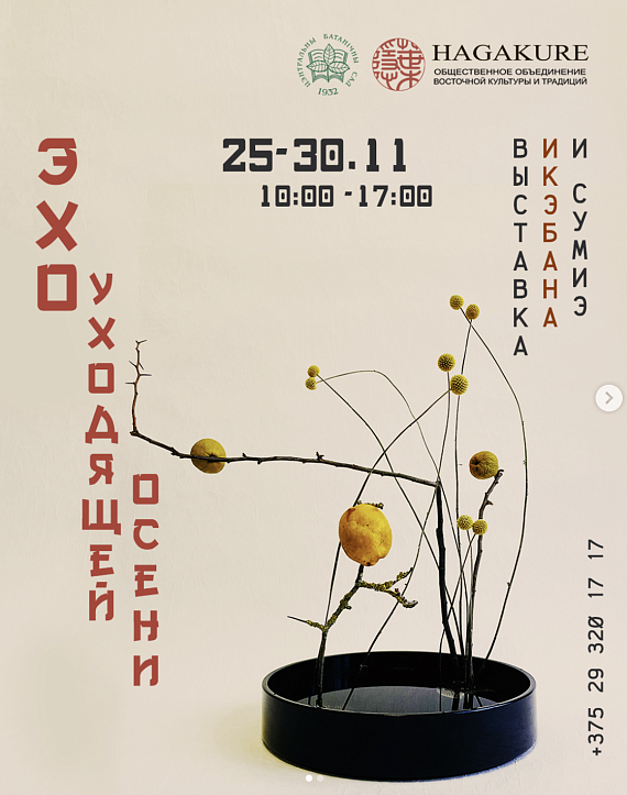 Выставка "Икэбана и сумиэ"